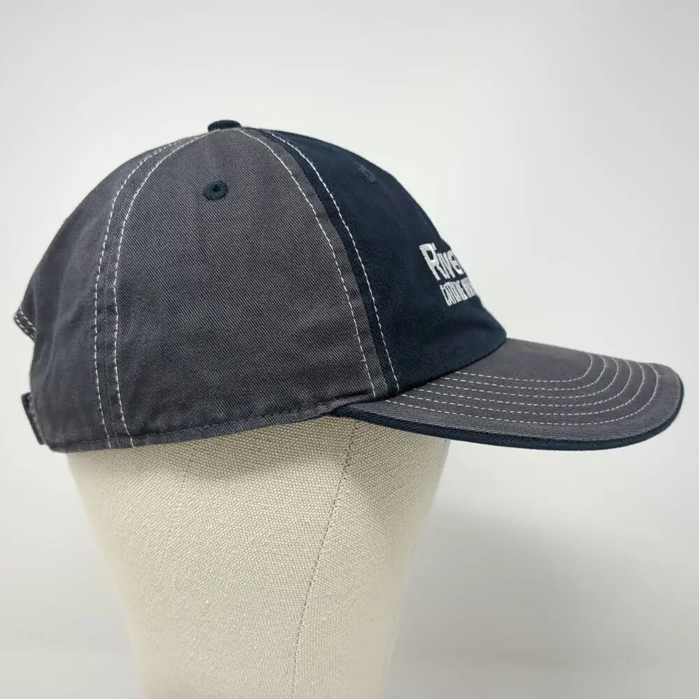 Richardson Trucker Hat Blue Gray L American Flag River Pools Catch The Wave